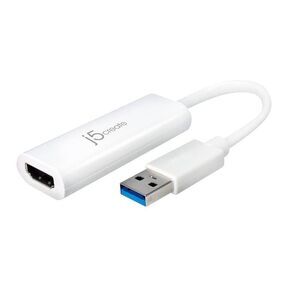 j5create -  USB A 3.0 HDMI Adapter - White White